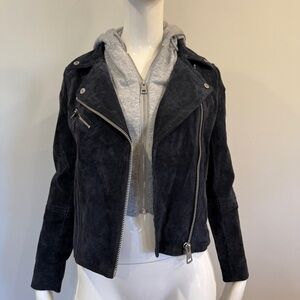 Bagatelle NYC Suede Moto Jacket